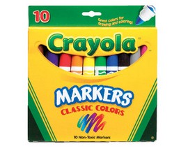 Crayola® Classic Assorted Broad Tip Markers 10 pk