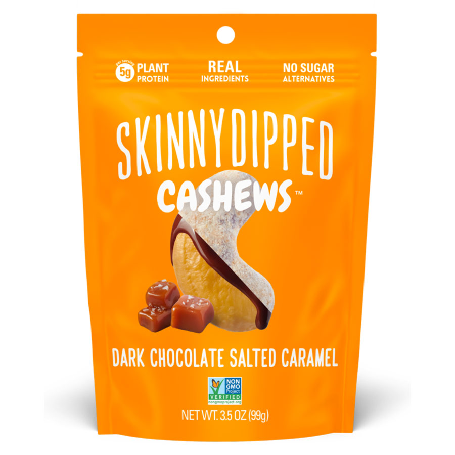 SkinnyDipped® Cashews - Dark Chocolate Salted Caramel