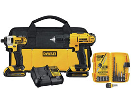 DeWalt® 20V Max Lithium-Ion Compact Drill & Impact Driver Kit