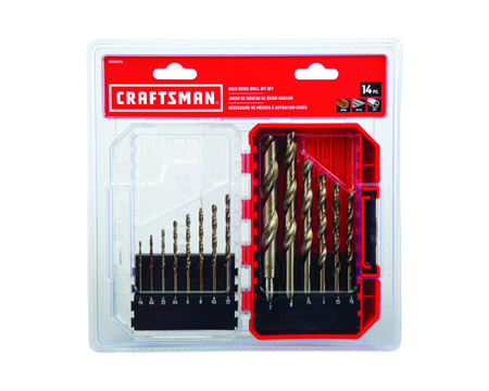 Craftsman® 14-Piece Gold Oxide Drill Bit Set