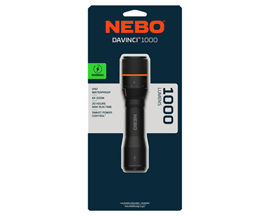 NEBO® DaVinci LED Rechargeable Flashlight - Black - 1,000 Lumens