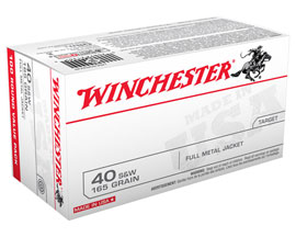 Winchester® 40 S&W FMJ Target Ammo