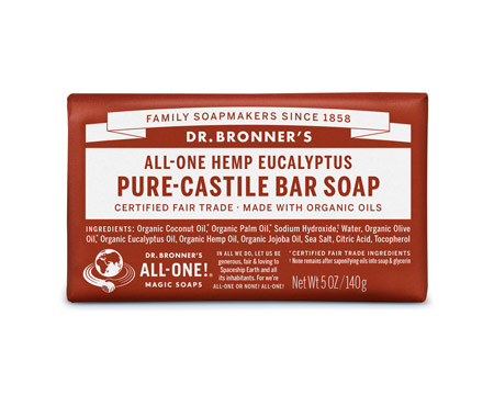Dr. Bronner's® 5 oz. Pure Castile Bar Soap - Eucalyptus