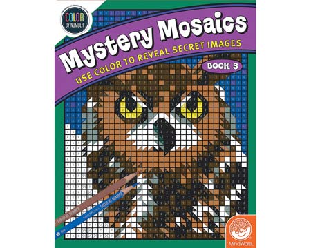 MindWare® Color By Number Mystery Mosaics: Book 3