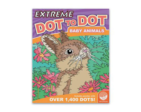 MindWare® Extreme Dot-to-Dot Puzzle Book - Baby Animals