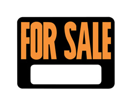 Hy-Ko® Tape-On 8.5x12 in. Classic Orange & Black Plastic Sign -  For Sale