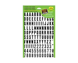 Hy-Ko® Self-Adhesive 1 in. Letter/Number/Symbol Set - Black & White Vinyl