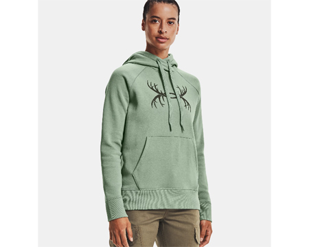 Under Armour® Women's Rival Fleece Antler Hoodie