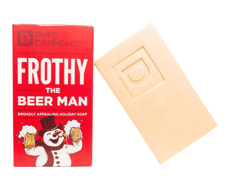 Duke Cannon® Big Ass Brick of Holiday Soap - Frothy the Beer Man