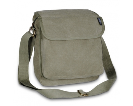 Everest® Canvas Messenger Bag - Olive