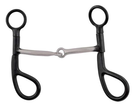 MetaLab® 5 in. Black Satin Snaffle Bit - Short Argentine Shank