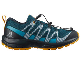 Salomon® Kid's XA Pro V8 Running Shoe - Teal/Yellow
