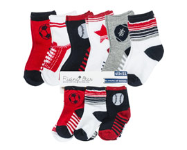 Four Seasons® 6-pack Sports Toddler Socks - 12M - 24M