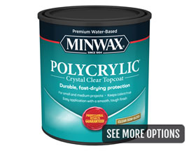 MinWax® 1 Qt. Water-Based Polycrylic Crystal Clear Topcoat