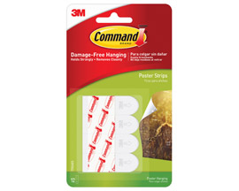 Command™ 3M™ Poster Strips - 12 Pack
