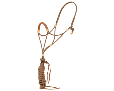 Mustang Rope Halter With Leather Nose
