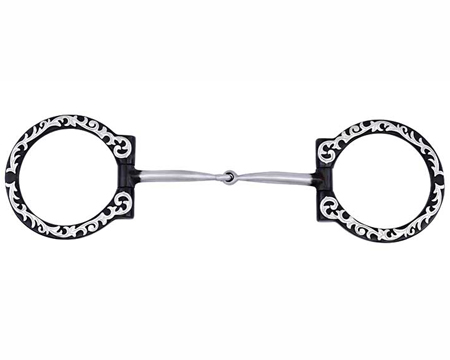 MetaLab® Western Dee Ring Snaffle Bit - Floral