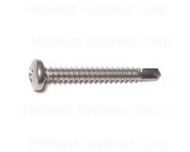 Midwest Fastener® Phillips Pan Head Self Drilling Screws - Bulk Reclosable Clam Shell
