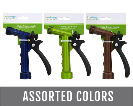True Living Outdoors® Metal Trigger Nozzle Sprayer - Assorted Colors