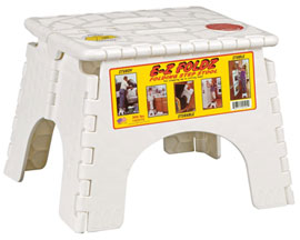 E-Z Foldz® Folding Step Stool - Green/Blue