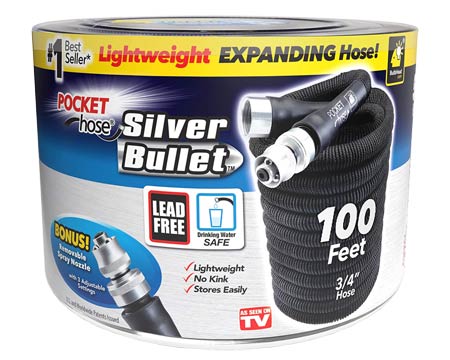 Pocket Hose® Silver Bullet 3/4 In. Expanding Water Hose - 100 ft.