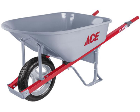 Ace® 6 cu. ft. Steel Contractor Wheelbarrow