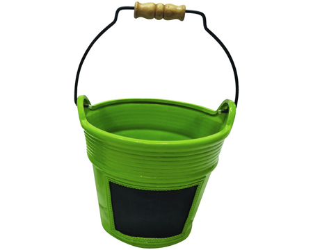 Infinity® 8 in. Chalkboard Bucket Planter - Green