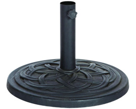 Bond Manufacturing® 18 In. Gaelen Envirostone Umbrella Base - Black