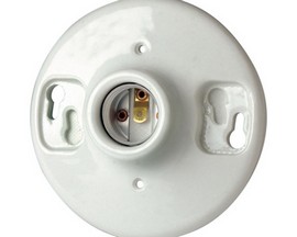 Leviton® Aluminum Medium Base Pull Chain Socket 1 pk