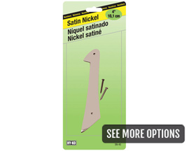 Hy-Ko® Nail-On 4 in. House Numbers - Satin Nickel-Plated Zinc