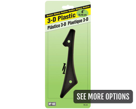 Hy-Ko® Nail-On 4 in. 3-D House Numbers - Black Plastic