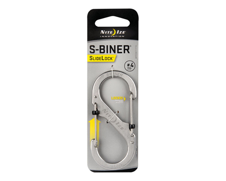 Nite Ize® S-Biner Stainless Steel Double Gated Carabiner with SlideLock - Stainless #4