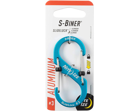 Nite Ize® S-Biner Aluminum Double Gated Carabiner with SlideLock - Blue #3