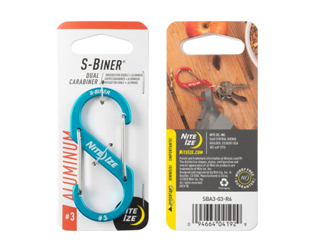 Nite Ize® S-Biner Aluminum Double Gated Carabiner - Blue #3