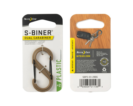 Nite Ize® S-Biner Plastic Double Gated Carabiner - Coyote #2