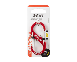 Nite Ize® SlideLock Aluminum #3 S-Biner - Red