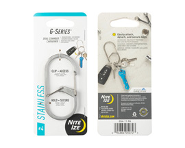 Nite Ize® G-Series Dual Chamber Carabiner #4 - Stainless