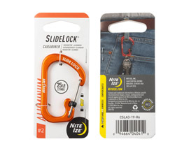 Nite Ize® SlideLock Aluminum Carabiner - Orange #2