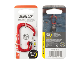 Nite Ize® SlideLock Aluminum Carabiner - Red #3