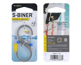 Nite Ize® S-Biner Stainless Steel Double Gated Carabiner with Marine SlideLock - Stainless #3
