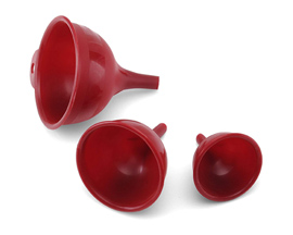 Farberware® Red Plastic Funnel Set