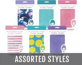 Lemon Lavender® Soft & Absorbent Microfiber Turbo Towel - Assorted Styles