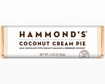 Hammond's® 2.25 oz. Milk Chocolate Bar - Coconut Cream Pie