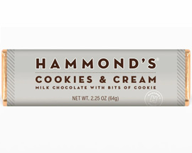Hammond's® 2.25 oz. Milk Chocolate Bar - Cookies & Cream