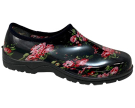 Northside® Women's Dahlia Gardening Clog - Black/Coral