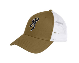 Browning® Gameday Buckmark Logo Mesh Snapback  Hat - Loden / White