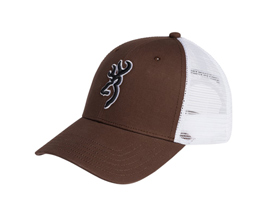Browning® Gameday Buckmark™ Logo Mesh Snapback  Hat - Brown / White