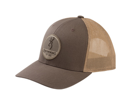Browning® Circuit Buckmark Patch Mesh Snapback Hat - Pewter / Tan