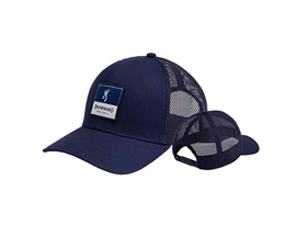 Browning® Lockdown Buckmark™ Patch Mesh Snapback Hat - Navy Blue