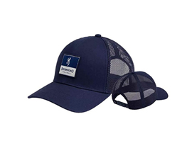 Browning® Lockdown Buckmark Patch Mesh Snapback Hat - Navy Blue